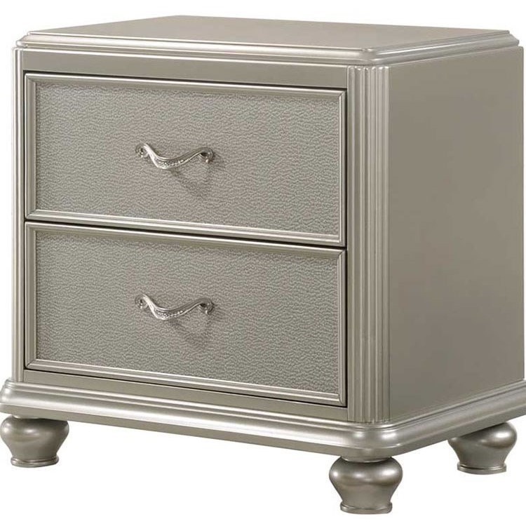 Avalon Kaleidoscope B00846N Glam Two Drawer Night Stand Royal